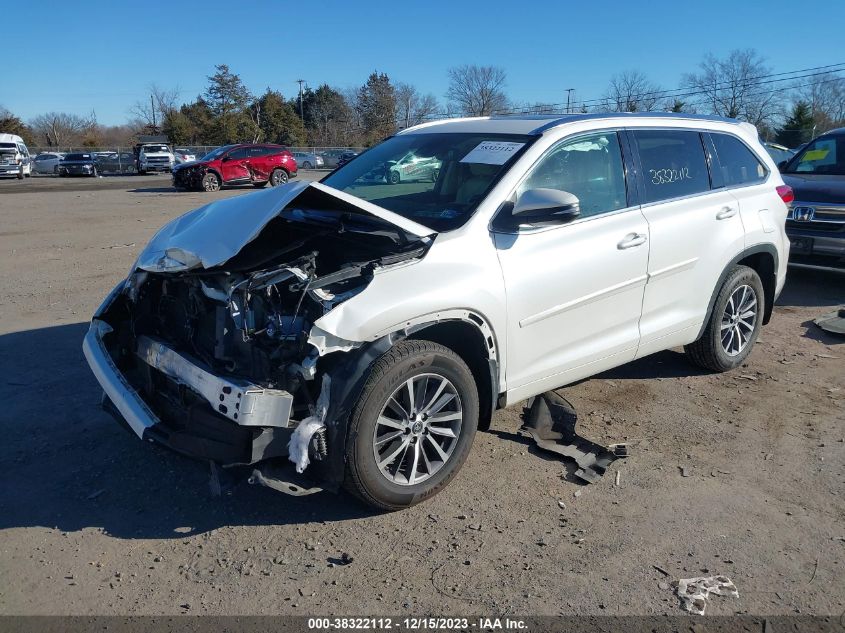 2017 Toyota Highlander Xle VIN: 5TDJZRFH0HS479671 Lot: 38322112