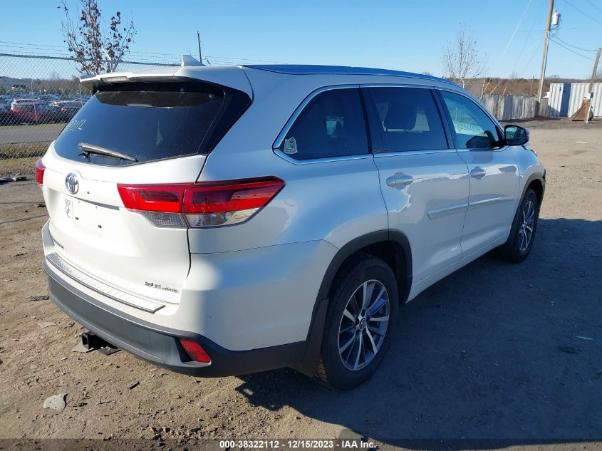 2017 Toyota Highlander Xle VIN: 5TDJZRFH0HS479671 Lot: 38322112