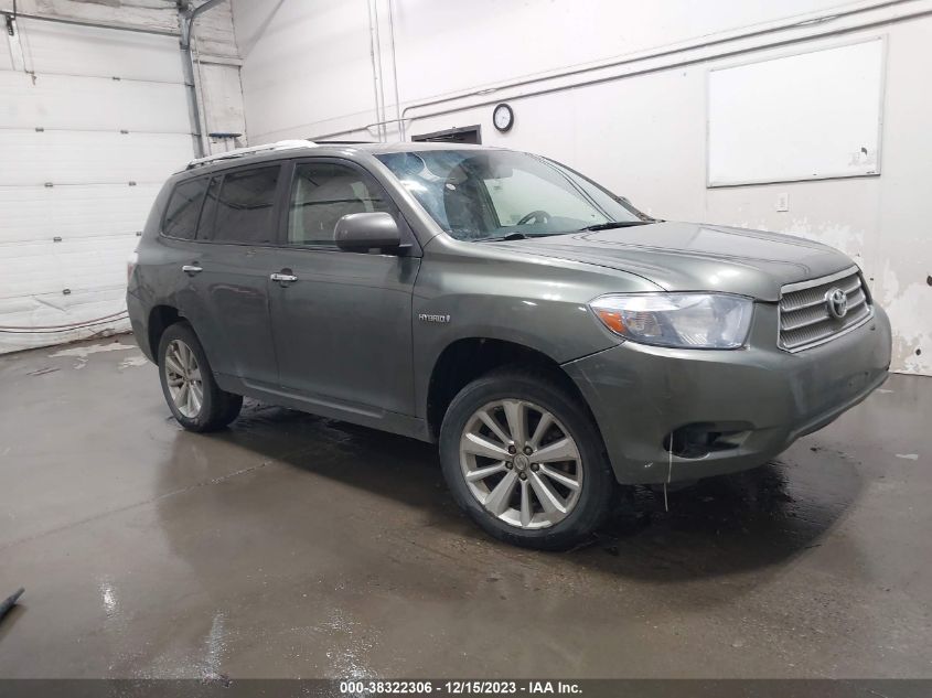 2008 Toyota Highlander Hybrid VIN: JTEEW41A482011663 Lot: 38322306