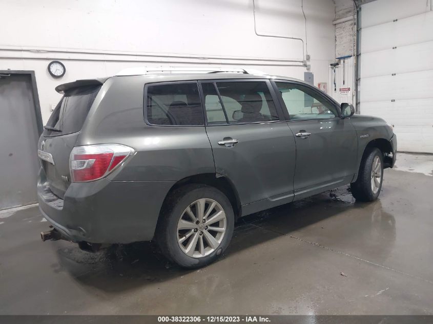 2008 Toyota Highlander Hybrid VIN: JTEEW41A482011663 Lot: 38322306