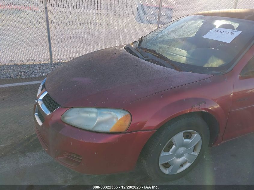 2004 Dodge Stratus Se VIN: 1B3EL36X14N301857 Lot: 38322355