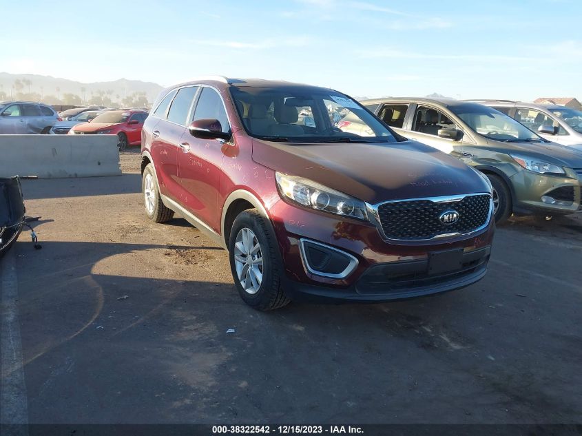 2016 Kia Sorento 3.3L Lx VIN: 5XYPG4A53GG126045 Lot: 38322542