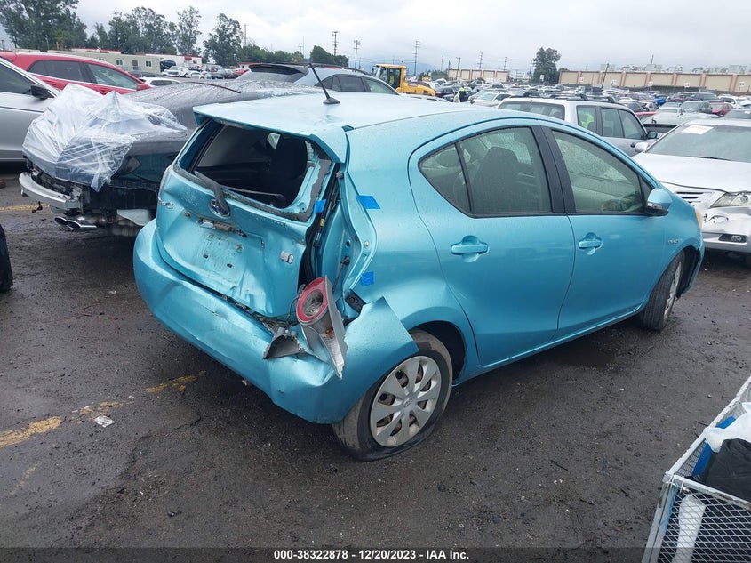 2012 Toyota Prius C Two VIN: JTDKDTB31C1022075 Lot: 38322878
