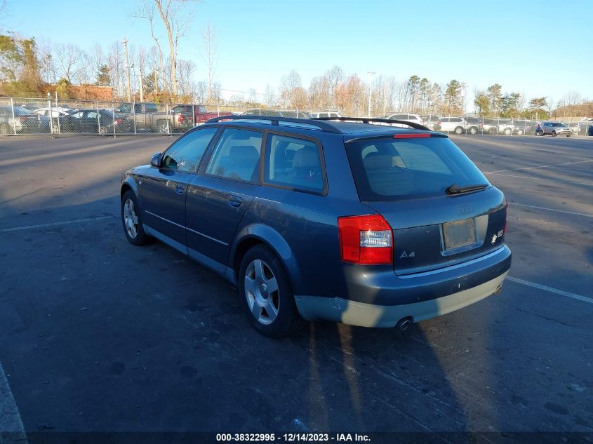 2002 Audi A4 1.8T VIN: WAUVC68E42A204018 Lot: 38322995