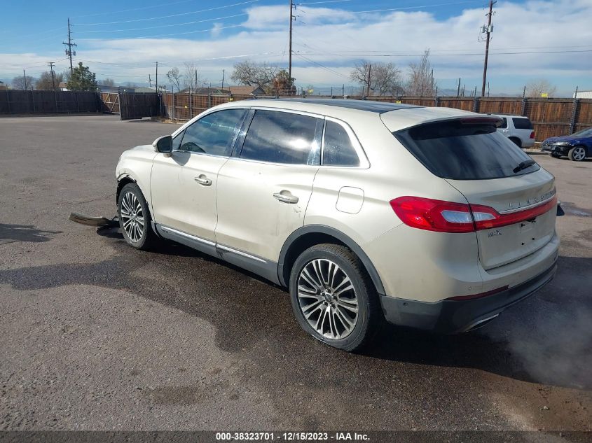 2016 Lincoln Mkx Reserve VIN: 2LMTJ6LRXGBL42409 Lot: 38323701