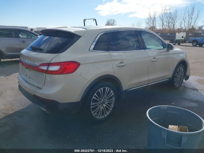 2016 Lincoln Mkx Reserve VIN: 2LMTJ6LRXGBL42409 Lot: 38323701