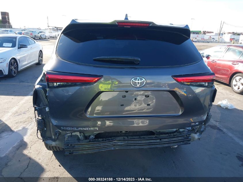 2022 Toyota Highlander Xle VIN: 5TDHZRAH9NS104122 Lot: 38324188