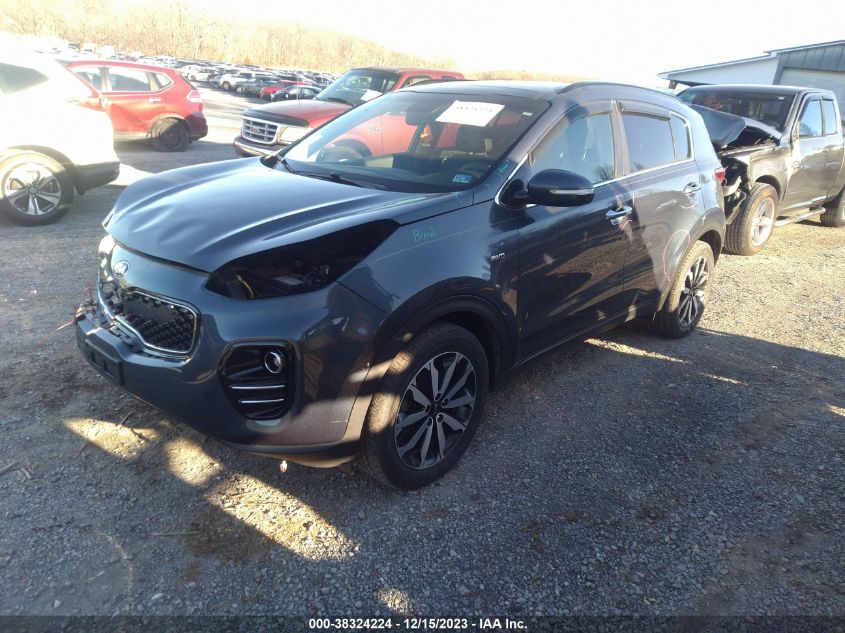 2018 Kia Sportage Ex VIN: KNDPNCAC8J7428482 Lot: 38324224