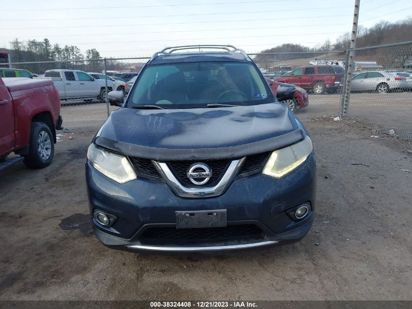 2016 Nissan Rogue Sl VIN: 5N1AT2MV6GC756580 Lot: 38324408