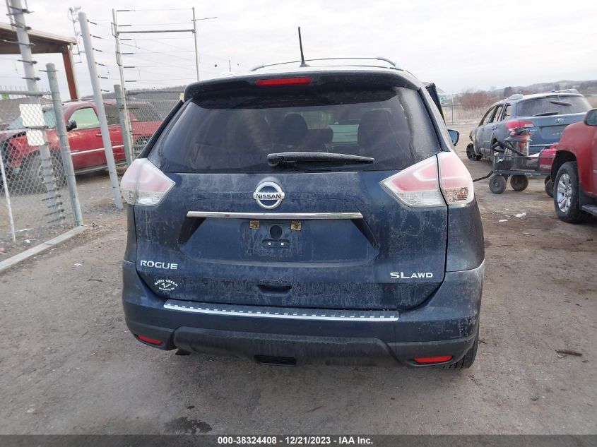 2016 Nissan Rogue Sl VIN: 5N1AT2MV6GC756580 Lot: 38324408