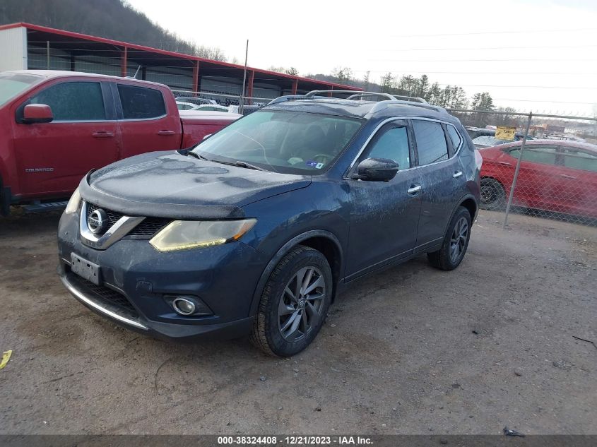 2016 Nissan Rogue Sl VIN: 5N1AT2MV6GC756580 Lot: 38324408