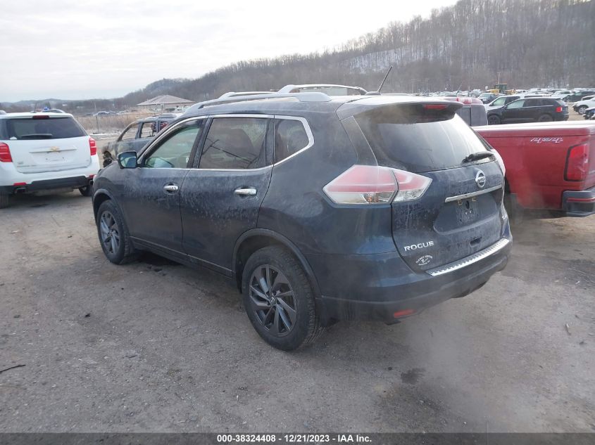 2016 Nissan Rogue Sl VIN: 5N1AT2MV6GC756580 Lot: 38324408