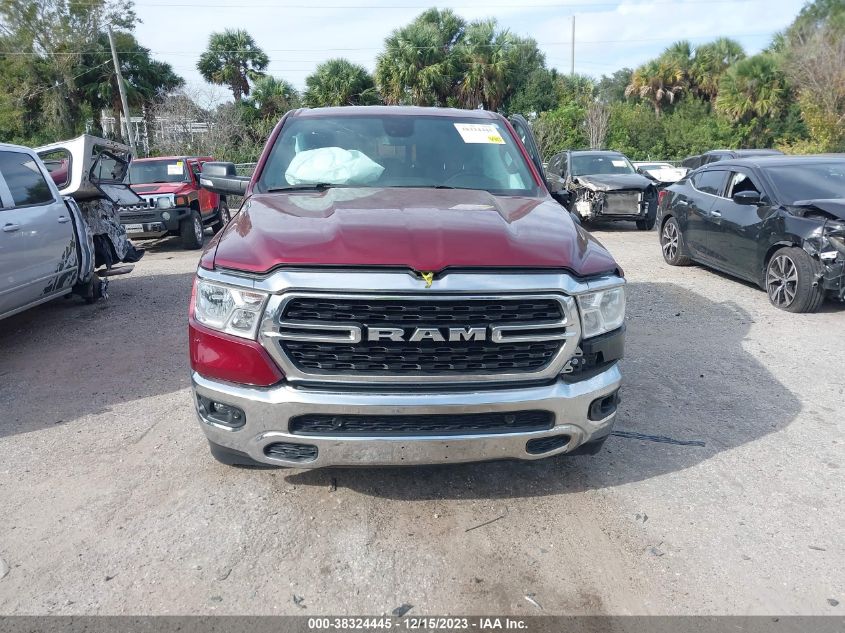 2022 Ram 1500 Big Horn 4X2 5'7 Box VIN: 1C6RREFG6NN253680 Lot: 38324445