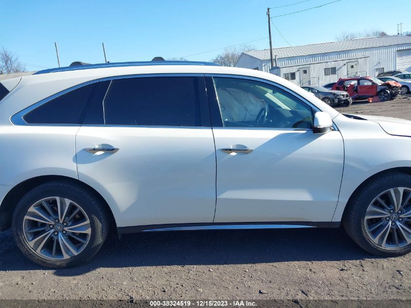 2017 Acura Mdx Technology Pkg VIN: 5FRYD4H56HB010834 Lot: 38324519