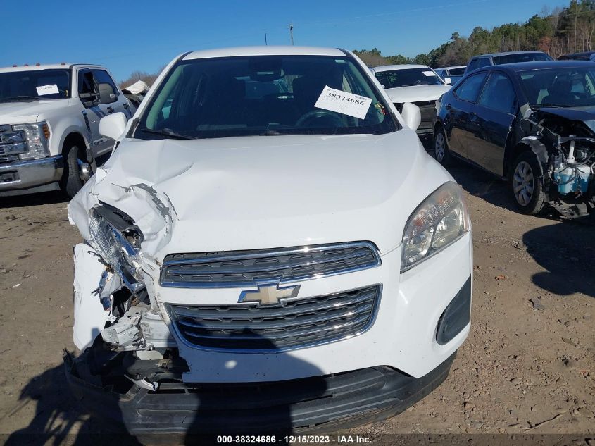 2015 Chevrolet Trax 1Ls VIN: KL7CJKSB3FB071014 Lot: 38324686