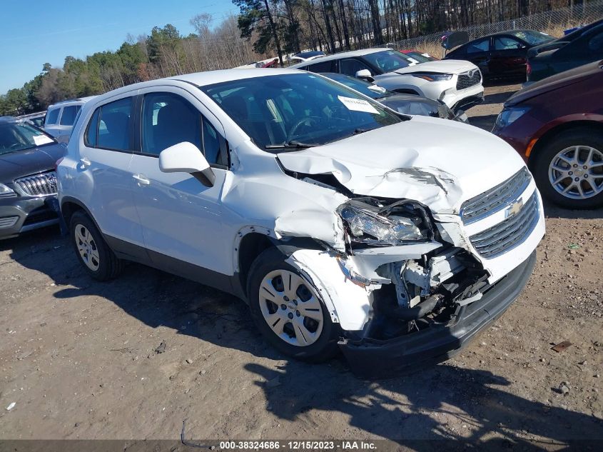 2015 Chevrolet Trax 1Ls VIN: KL7CJKSB3FB071014 Lot: 38324686