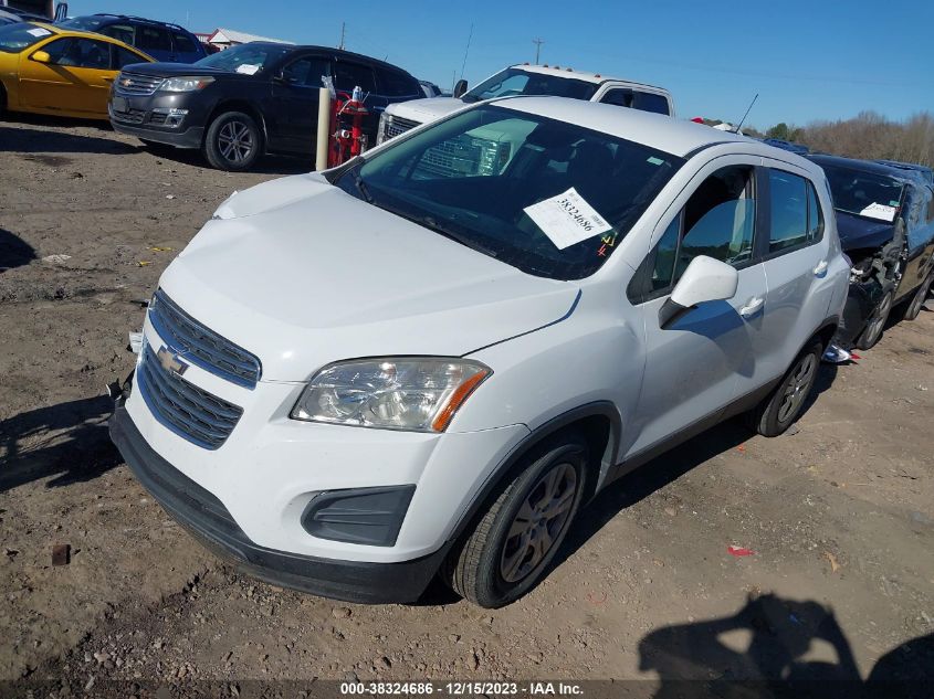 2015 Chevrolet Trax 1Ls VIN: KL7CJKSB3FB071014 Lot: 38324686