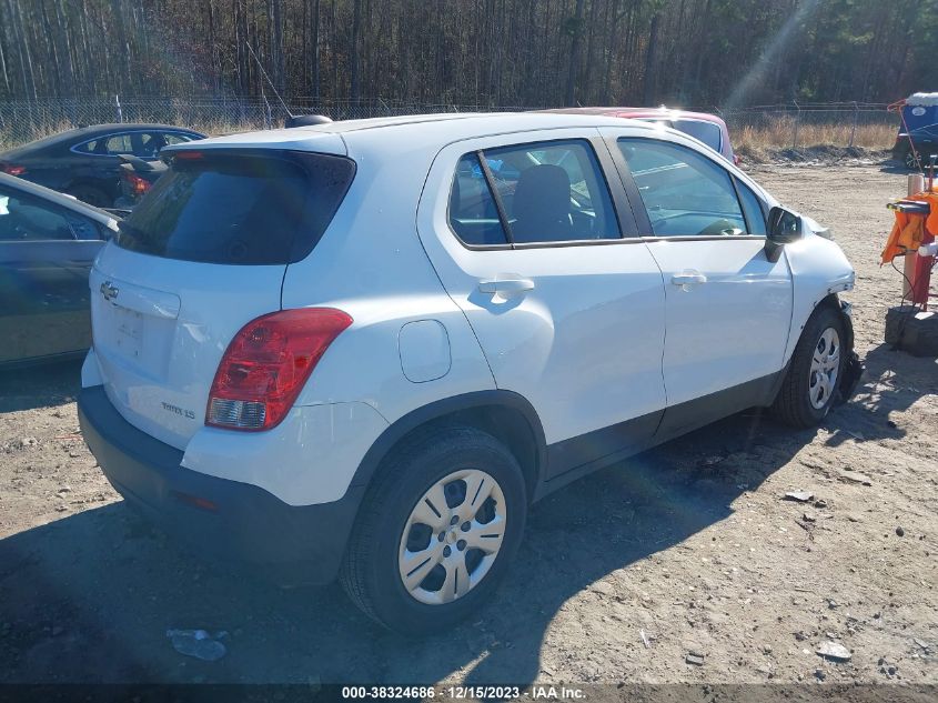 2015 Chevrolet Trax 1Ls VIN: KL7CJKSB3FB071014 Lot: 38324686