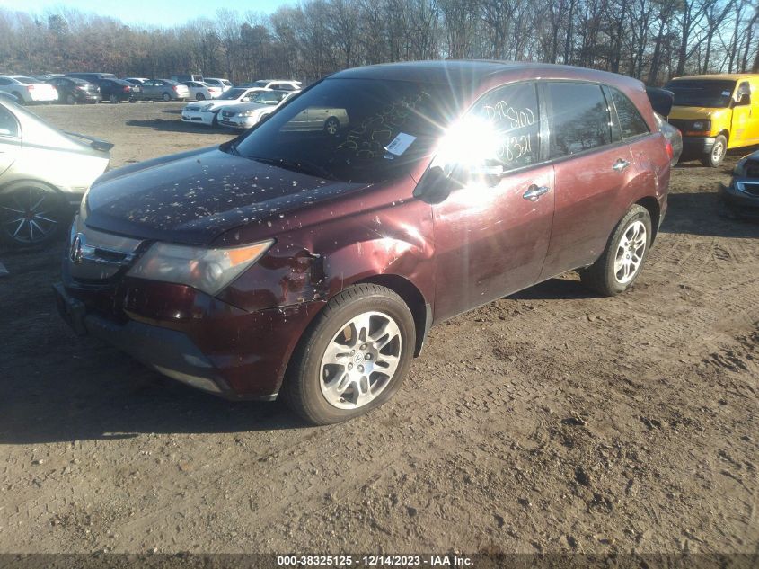 2009 Acura Mdx VIN: 2HNYD282X9H532920 Lot: 38325125