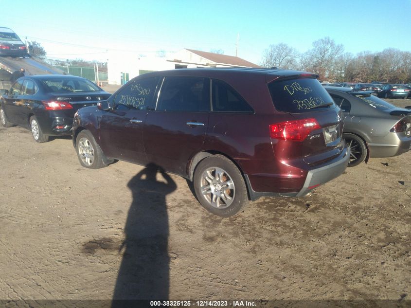 2009 Acura Mdx VIN: 2HNYD282X9H532920 Lot: 38325125