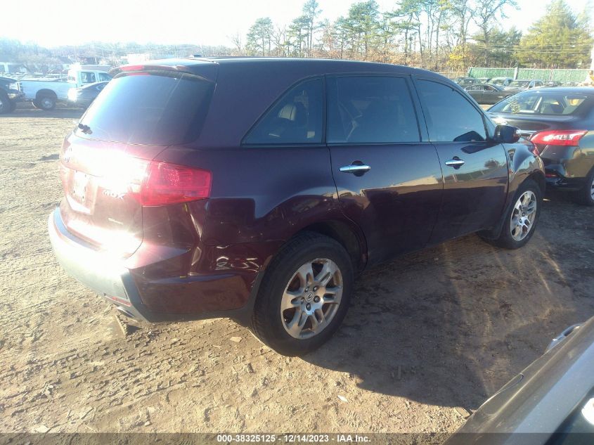 2009 Acura Mdx VIN: 2HNYD282X9H532920 Lot: 38325125