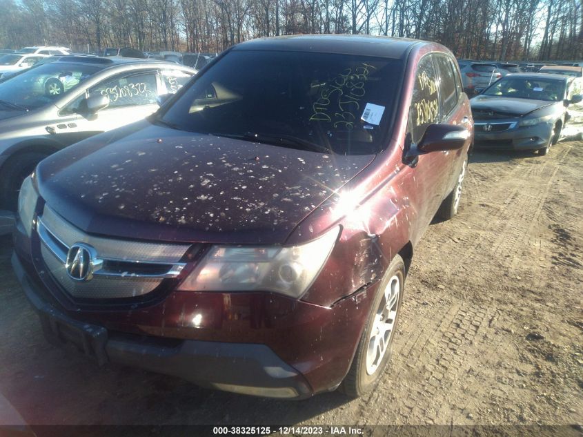 2009 Acura Mdx VIN: 2HNYD282X9H532920 Lot: 38325125