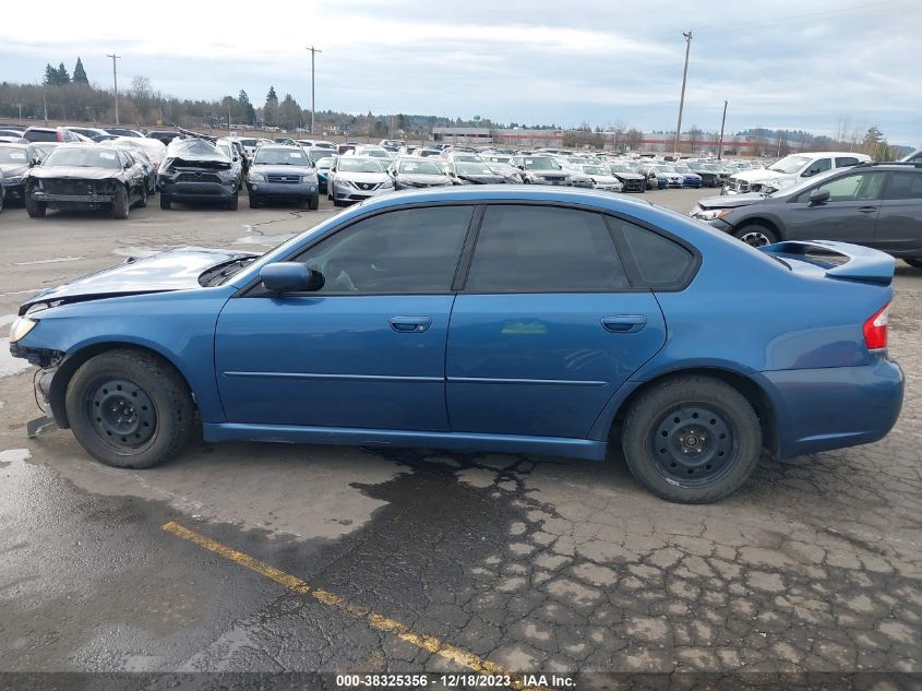 2008 Subaru Legacy 2.5I VIN: 4S3BL616887219846 Lot: 38325356