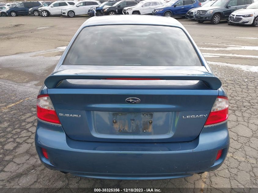 2008 Subaru Legacy 2.5I VIN: 4S3BL616887219846 Lot: 38325356