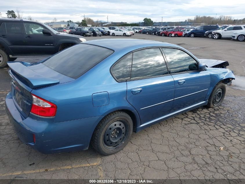 2008 Subaru Legacy 2.5I VIN: 4S3BL616887219846 Lot: 38325356