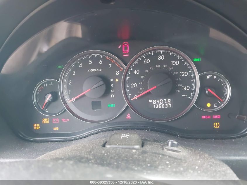 2008 Subaru Legacy 2.5I VIN: 4S3BL616887219846 Lot: 38325356