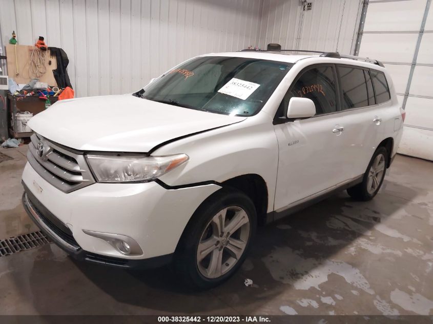 2012 Toyota Highlander Limited V6 VIN: 5TDDK3EH8CS133442 Lot: 38325442