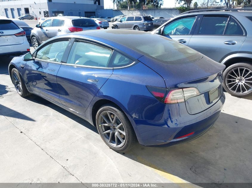 2022 Tesla Model 3 Rear-Wheel Drive VIN: 5YJ3E1EA6NF329865 Lot: 38325772