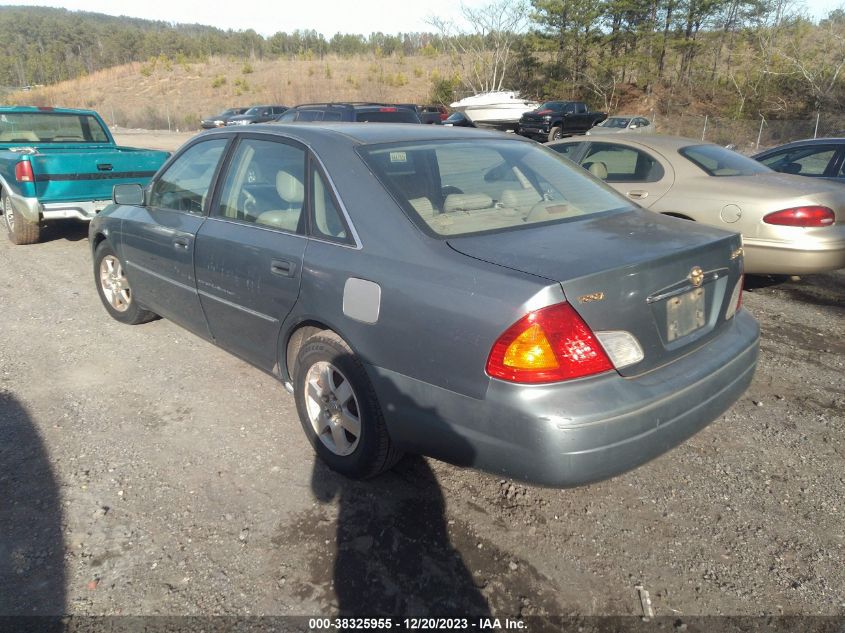 2001 Toyota Avalon Xl W/Bench Seat VIN: 4T1BF28B81U115170 Lot: 38325955