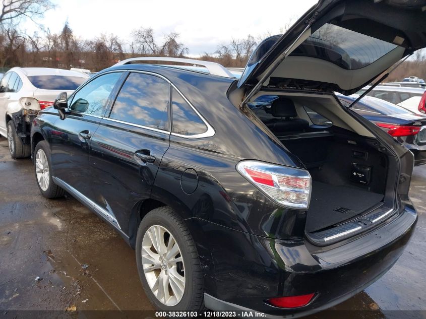 2011 Lexus Rx 450H VIN: JTJBC1BAXB2041185 Lot: 38326103