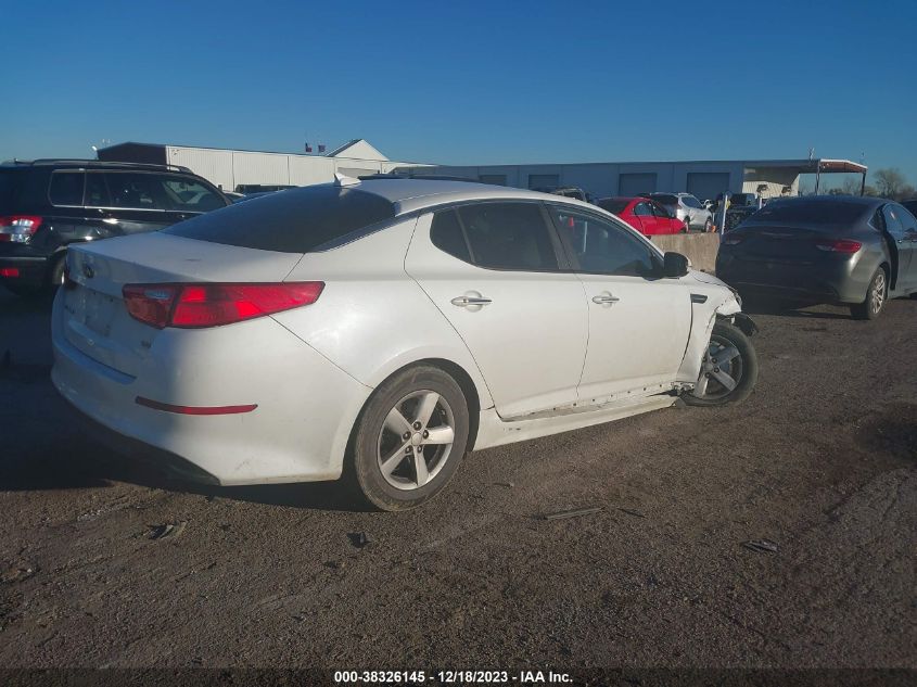 2014 Kia Optima Lx VIN: 5XXGM4A75EG275312 Lot: 38326145