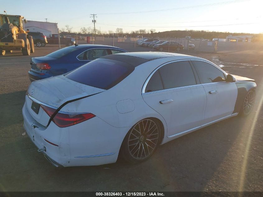 2021 Mercedes-Benz S 580 4Matic VIN: W1K6G7GB3MA041976 Lot: 38326403