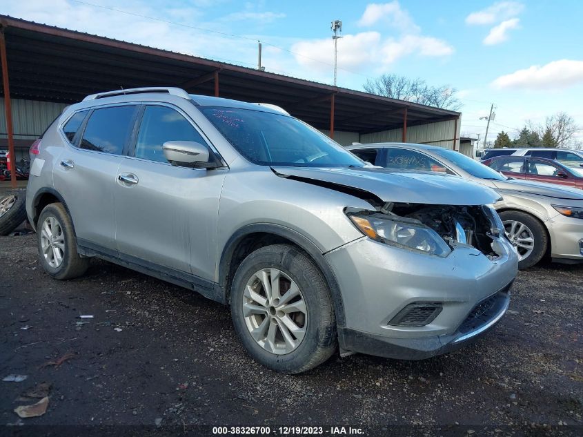 2016 Nissan Rogue Sv VIN: KNMAT2MV8GP733590 Lot: 38326700