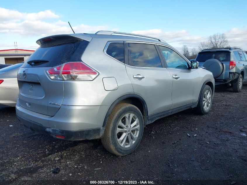 2016 Nissan Rogue Sv VIN: KNMAT2MV8GP733590 Lot: 38326700