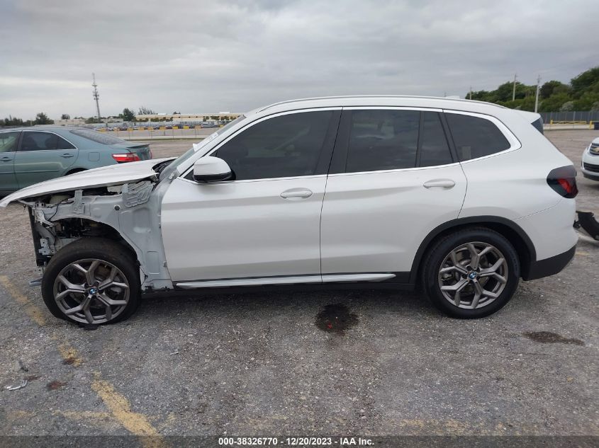 2022 BMW X3 Sdrive30I VIN: 5UX43DP06N9J74436 Lot: 38326770