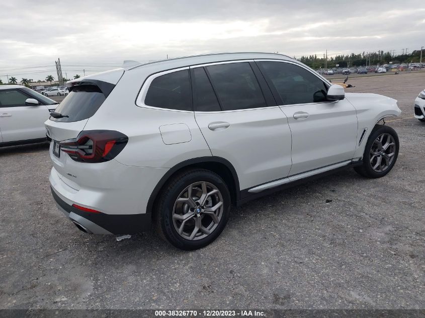 2022 BMW X3 Sdrive30I VIN: 5UX43DP06N9J74436 Lot: 38326770