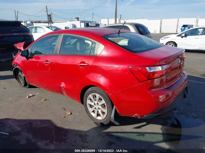 2014 Kia Rio Ex VIN: KNADN4A39E6334810 Lot: 38326809