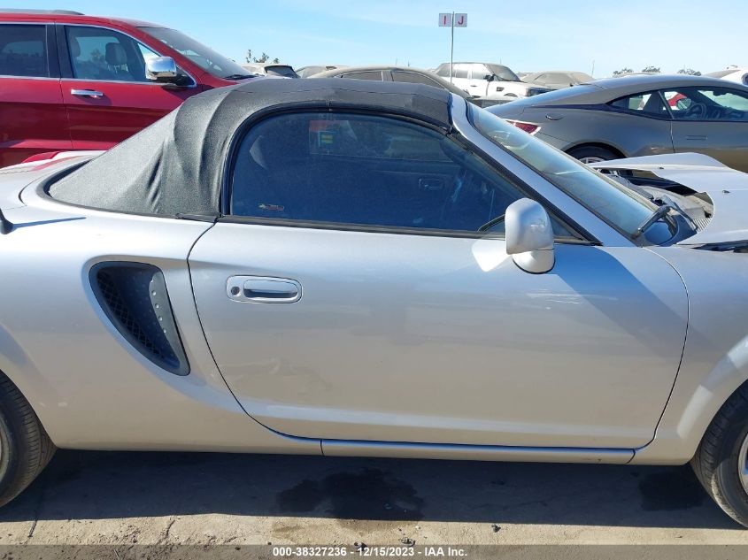 2000 Toyota Mr2 Spyder VIN: JTDFR3205Y0011487 Lot: 38327236