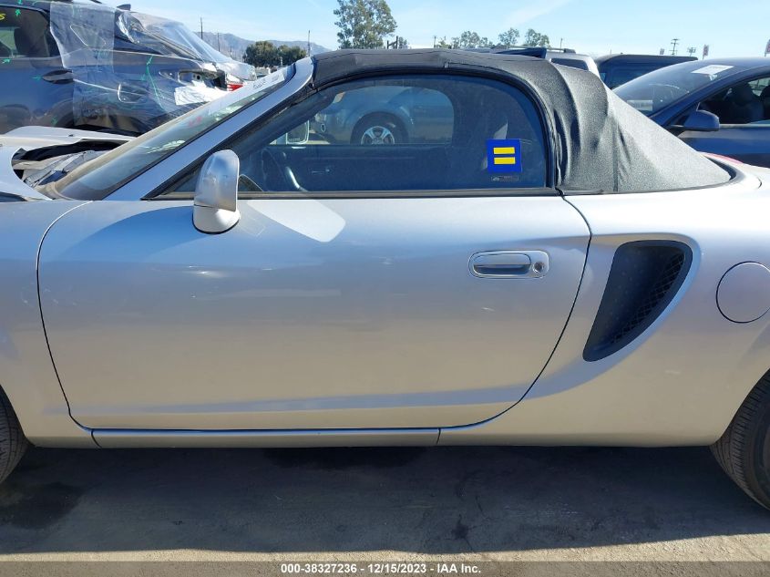 2000 Toyota Mr2 Spyder VIN: JTDFR3205Y0011487 Lot: 38327236