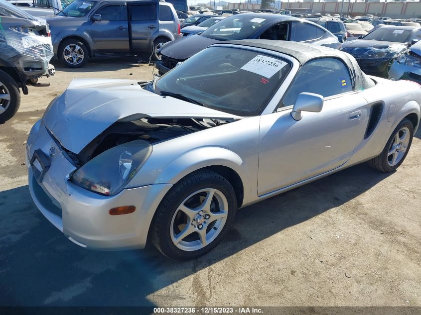 2000 Toyota Mr2 Spyder VIN: JTDFR3205Y0011487 Lot: 38327236