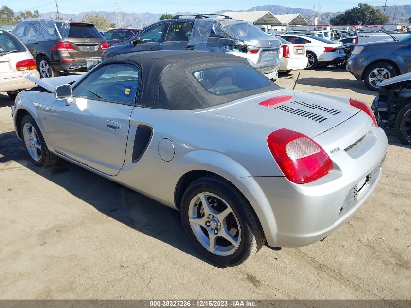2000 Toyota Mr2 Spyder VIN: JTDFR3205Y0011487 Lot: 38327236
