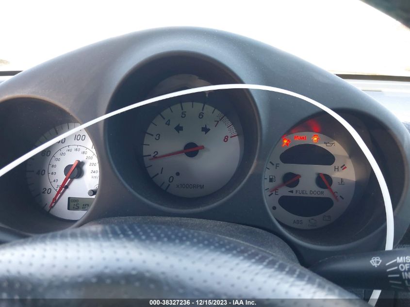 2000 Toyota Mr2 Spyder VIN: JTDFR3205Y0011487 Lot: 38327236