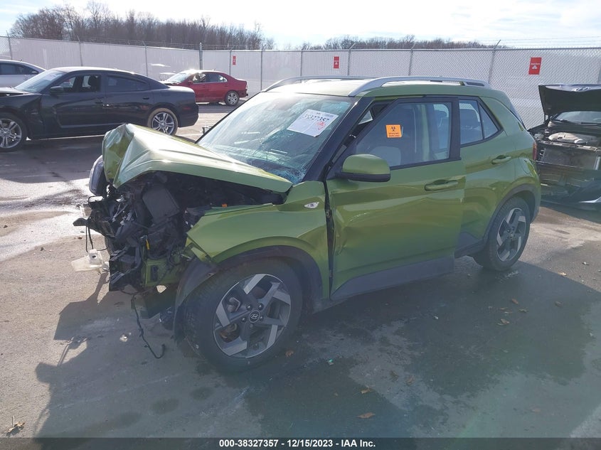 2022 Hyundai Venue Sel VIN: KMHRC8A32NU140424 Lot: 38327357