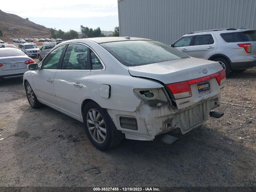 KMHFC46F87A209264 2007 Hyundai Azera Limited/Se