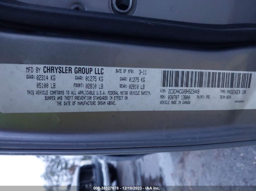 2C3CA4CG0BH523449 2011 Chrysler 300