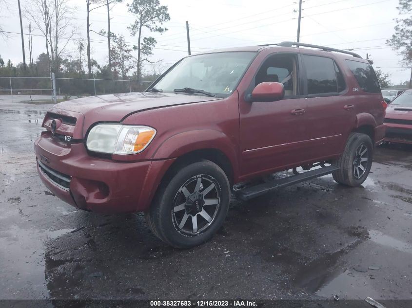 2007 Toyota Sequoia Sr5 V8 VIN: 5TDZT34A57S296515 Lot: 38327683